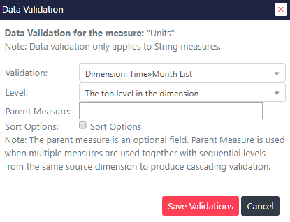 Cube Data Validation
