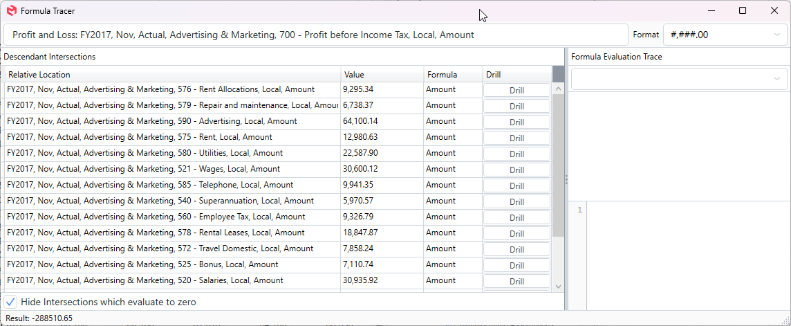 Consolidation Drill Example