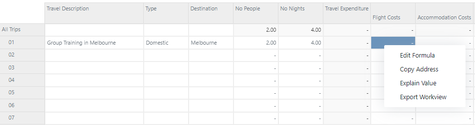 Creating New Formula